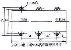 2SK-3P1、2SK-6P1、2SK-12P1、2SK-20P1、2SK-30P1外形及安裝圖 