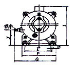 2SK-0.4、2SK-0.8兩級(jí)不環(huán)真空泵外形及安裝尺寸
